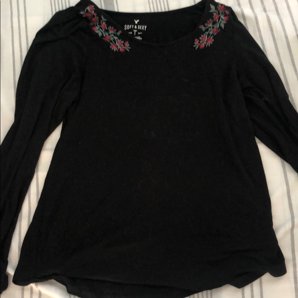 Long sleeve black Soft and Sexy T.